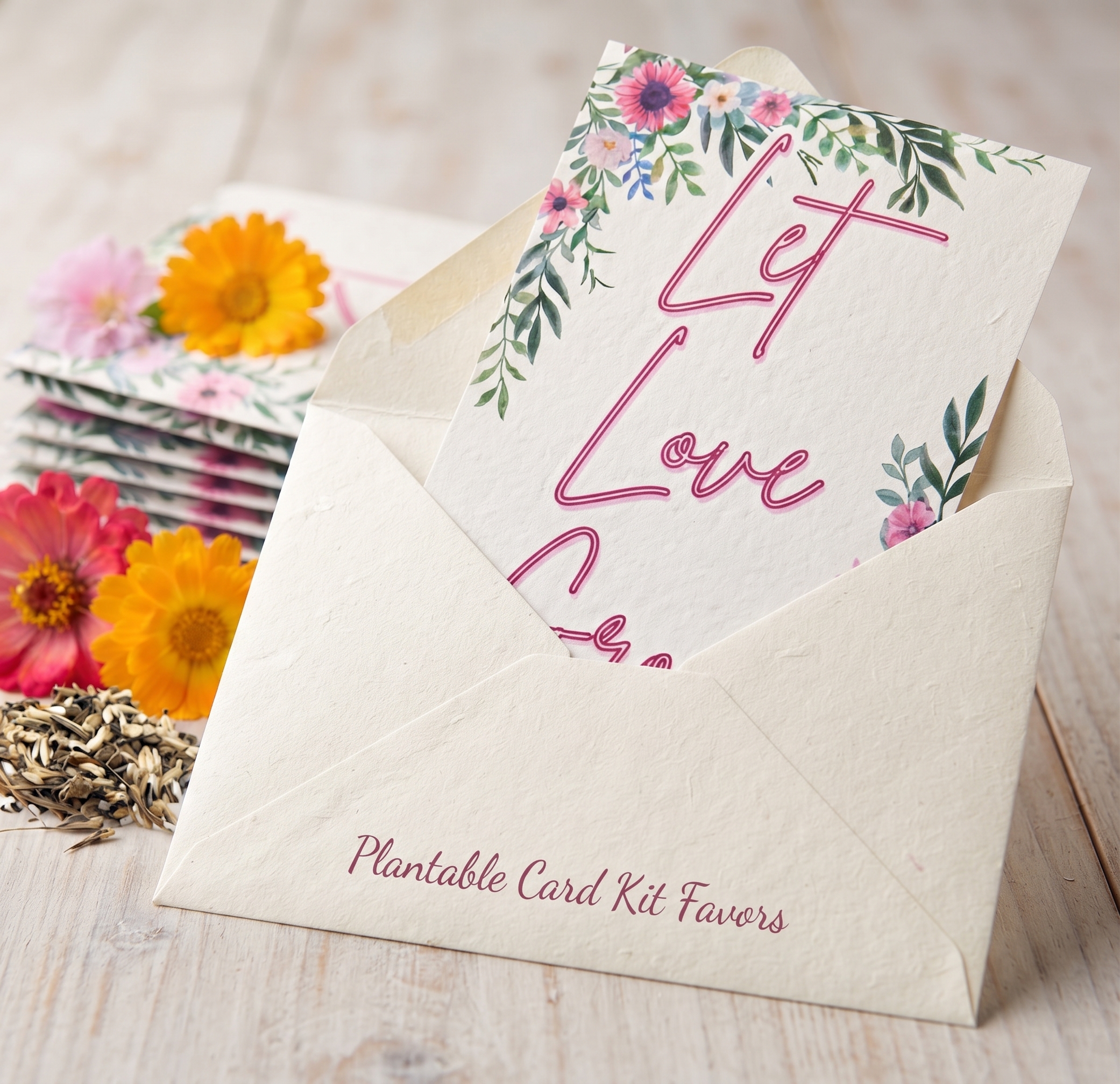 Plantable Card Kit Favors